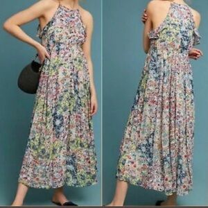 Floral Halter Maxi Dress from Anthropologie